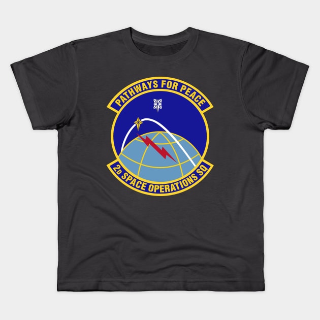 2nd Space Operations Squadron Logo Kids T-Shirt by Spacestuffplus